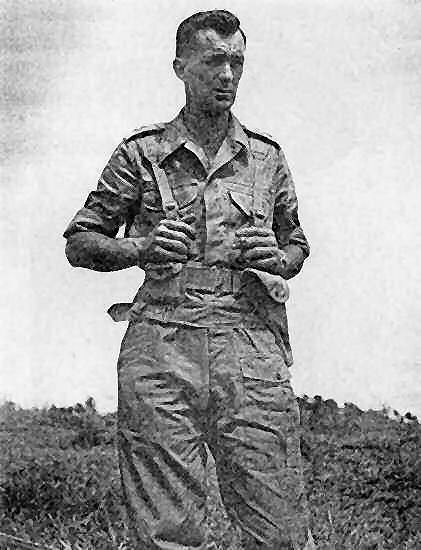 Charlie on exercise with 3RAR in Japan, September 15, 1950