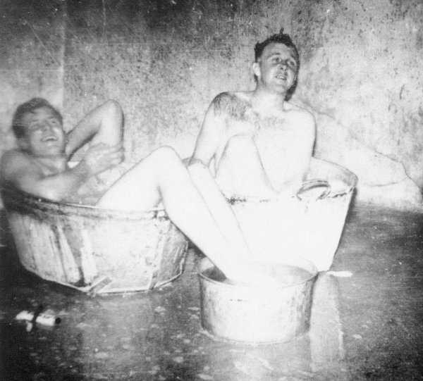  Bathing at Haramura Camp, Japan