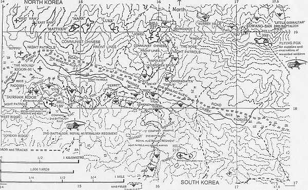 RAR Static Front Line, May 1953