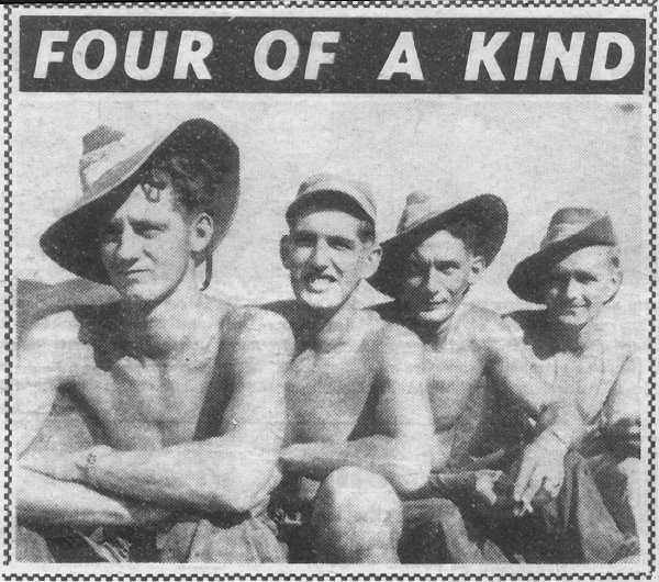  Four of the Williams bunch, Korea, 1952